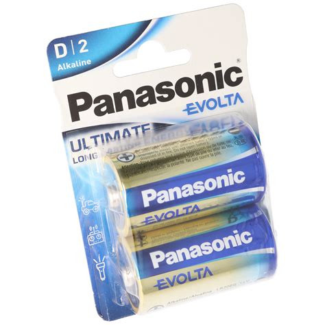 Panasonic EVOIA Batterie Les Nouvelles Piles Alcalines Mono D Mono