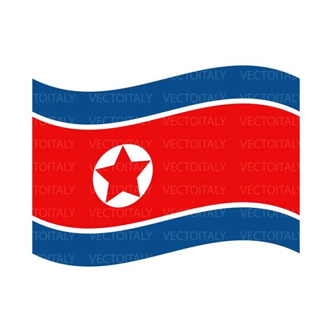 North Korea Flag Svg Korean National Nation Country Banner Cricut Cut