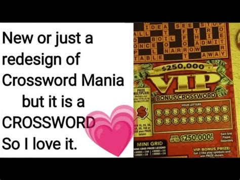 The New Version VIP Bonus Crossword Colorado Scratch Off Tickets YouTube