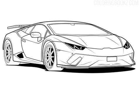 Free Lamborghini Coloring Pages