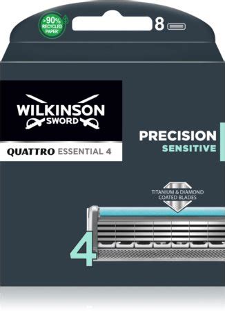 Wilkinson Sword Quattro Titanium Sensitive tête de rechange notino fr