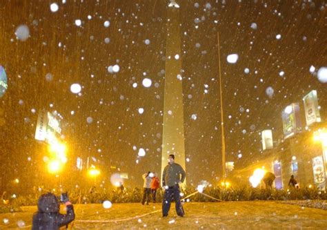 9 de julio de 2007 la última gran nevada en Buenos Aires r argentina