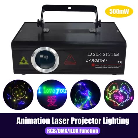 DMX512 RGB ANIMATION Laser Projector Light ILDA SD DJ Party Stage