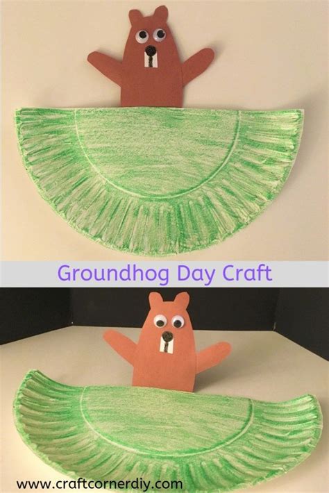 Groundhog Day Craft Craft Corner Diy Ground Hog Day Crafts