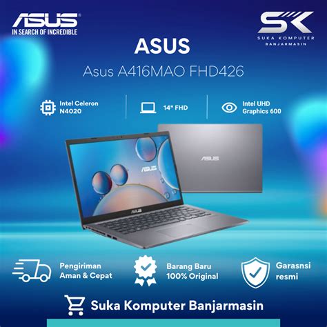 Jual Asus VivoBook A416MAO FHD426 Intel Celeron N4020 4GB 256GB SSD