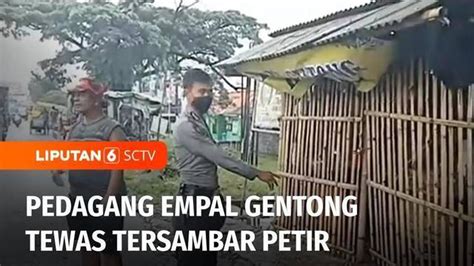 Video Pedagang Empal Gentong Tewas Usai Tersambar Petir Di Cirebon