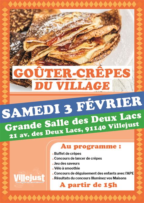 Goûter Crêpes du Village 2024 Mairie de Villejust