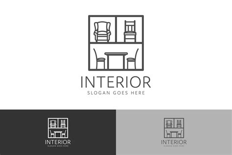 Room Decoration Interior Logo Design Graphic By Sabavector Creative