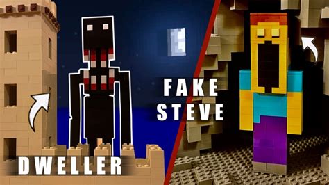 I Made Lego Scary Minecraft Night Dweller Goatman Youtube