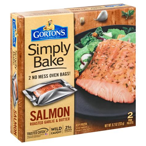 Gorton S Simply Bake Roasted Garlic And Butter Salmon Shop Fish At H E B