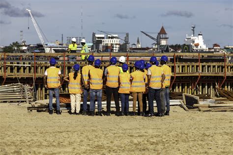 Students Tour Jan De Nuls Artificial Island Project In Guyana