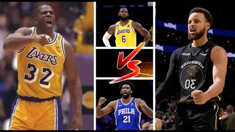 Magic Johnson Vs Wardell Stephen Curry Vs LeBron James Vs Joel Embiid