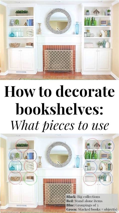 How To Decorate Bookshelves Green With Decor Decorating Bookshelves