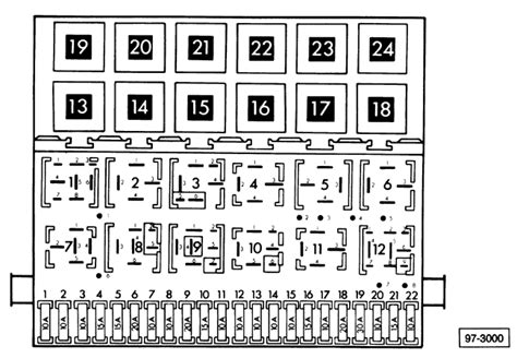 Diagrama De Fusibles Volkswagen Golf 2 Ce2 Desde 1989 Caja De Fusibles En Español