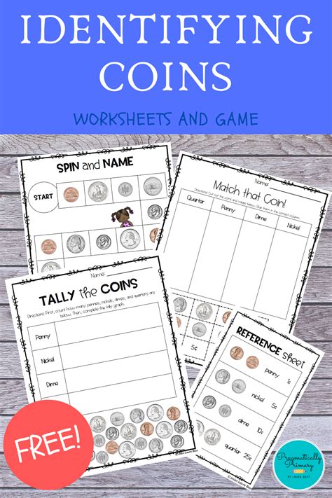 Identifying Coins And Their Values Worksheets