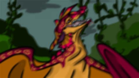 Wings Of Fire Speed Paint Oc Rainwing Seawing Hybrid Youtube