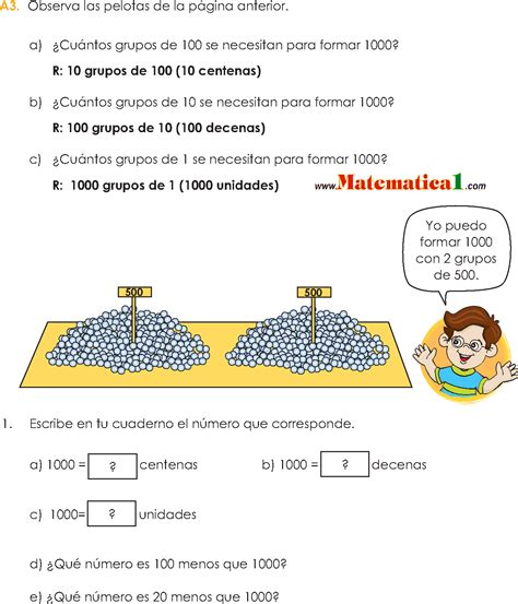 LECTURA Y ESCRITURA DE NÚMEROS HASTA EL 9999 EJEMPLOS RESUELTOS DE