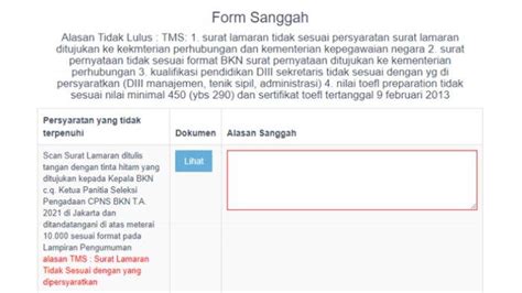 Cara Ajukan Sanggah Gagal Seleksi Administrasi Cpns Dan Pppk 2023 Ini