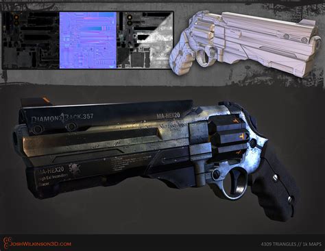 Sci Fi Revolver Josh Wilkinson 3d Artist