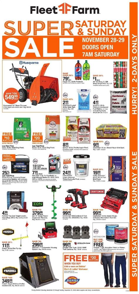 Fleet Farm Weekly Ad Flyer November 28 to November 29