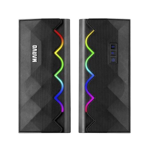 Caixa De Som Gamer Marvo SG 269 RGB Wireless USB Preto SG 269