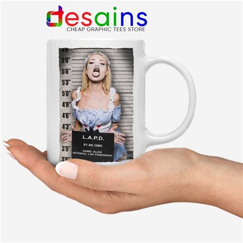 Hot Sexy Alice Mugshot Mug Lsd Mdma Dmt Xtc Coffee Mugs