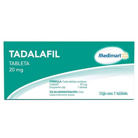 Tadalafil Medimart 20 Mg 1 Tableta Walmart