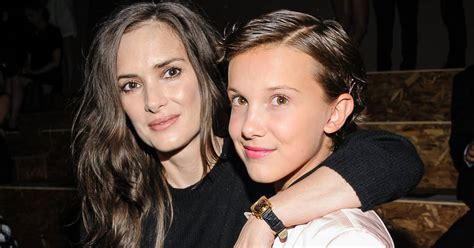 Stranger Things Leading Ladies Winona Ryder And Millie Bobby Brown