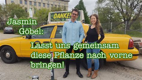 Jasmin G Bel Von Der Cannafriends Hanffachmesse Im Taxi Zur