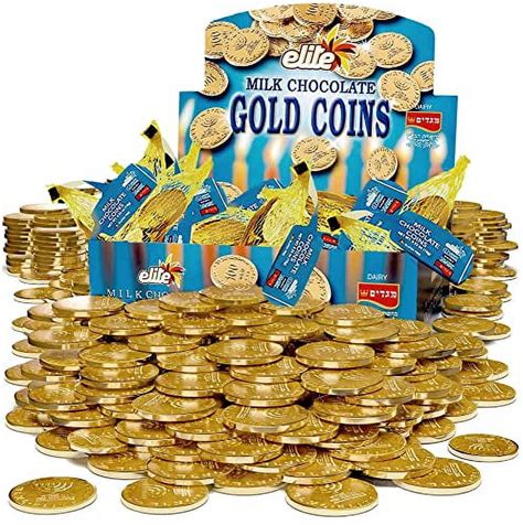 Elite Milk Chocolate Gold Coins Individually Wrapped Mesh Bags Filled