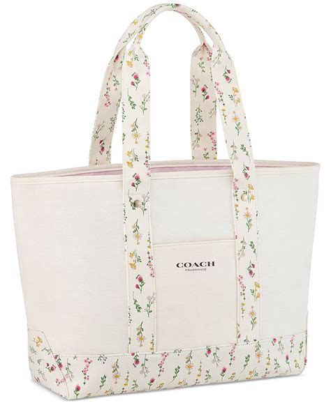 Coach Free Tote Bag With Large Spray Purchase From The Coach Womens