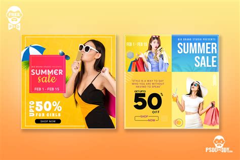 Summer Sale Social Media Post Free PSD Template PsdDaddy