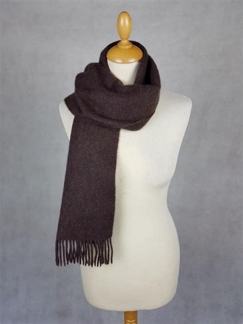 Geoffrey Beene Dark Brown Scarf In Cashmere Softtouch Cashmere