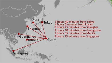 Flight Time Map To Guam YouTube