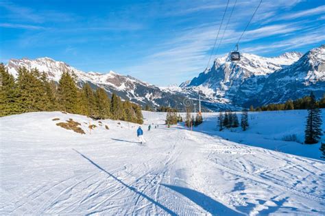 Grindelwald Ski Resort, Switzerland Editorial Stock Image - Image of scenic, forest: 171235334