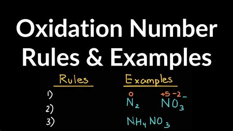 Oxidation Number Simplified Oxidation Number Rules With Many Examples