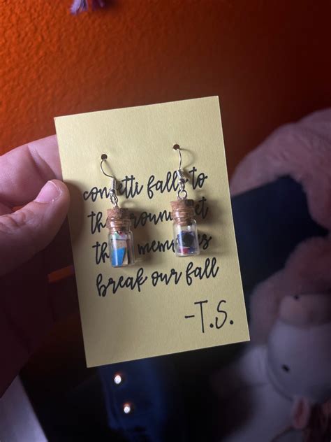 Taylor Swift Eras Tour Confetti Earrings Etsy