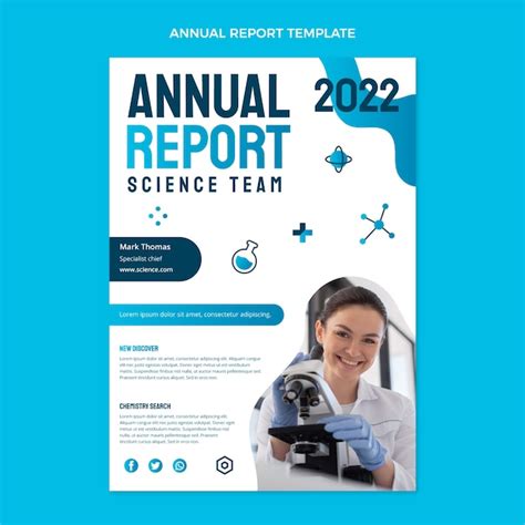 Free Vector Flat Design Science Annual Report