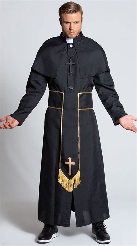 Men's Heavenly Priest Costume, Men's Priest Costume - Yandy.com