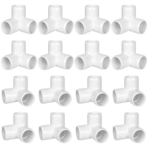 Buy Mysexy 16 Pack Pvc Fittings 3 4 Inch 3 Way Pvc Elbow Fittings Sch40 Pvc Pipe Connectors For