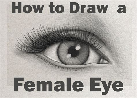 How To Draw An Eye Realistic Female Eye Step By Step Drawing Tutorial