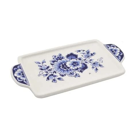 Crockery Delft Blue Butter Dish Windmills