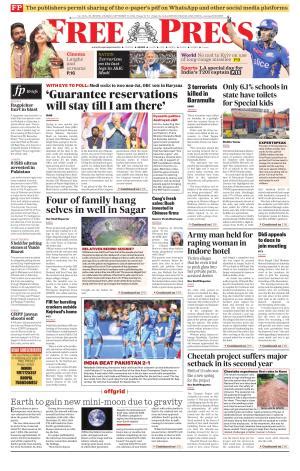 Free Press Journal Bhopal Edition Sun Sep