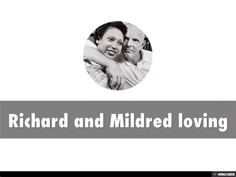 Richard And Mildred Loving Ppt