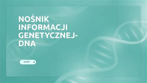 No Nik Informacji Genetycznej Dna