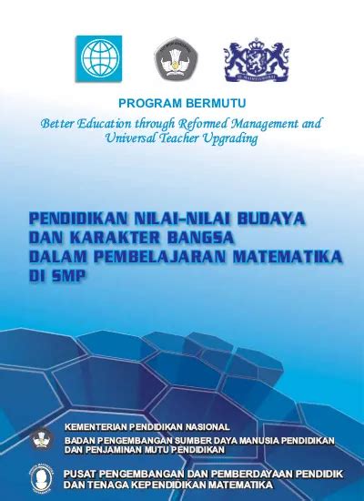 Modul Matematika SMP Program BERMUTU Pendidikan Nilai Nilai Budaya Dan