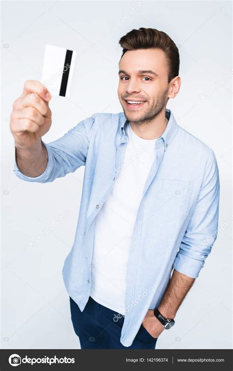 Man Holding Credit Card Stock Photo Tarasmalyarevich