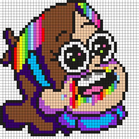 cute pixel art grid - Kandi Patterns for Kandi Cuffs - Characters Pony ...