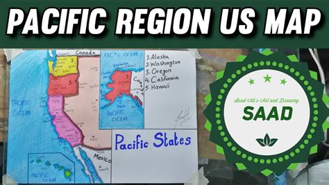 How To Draw Pacific States Map SAAD YouTube