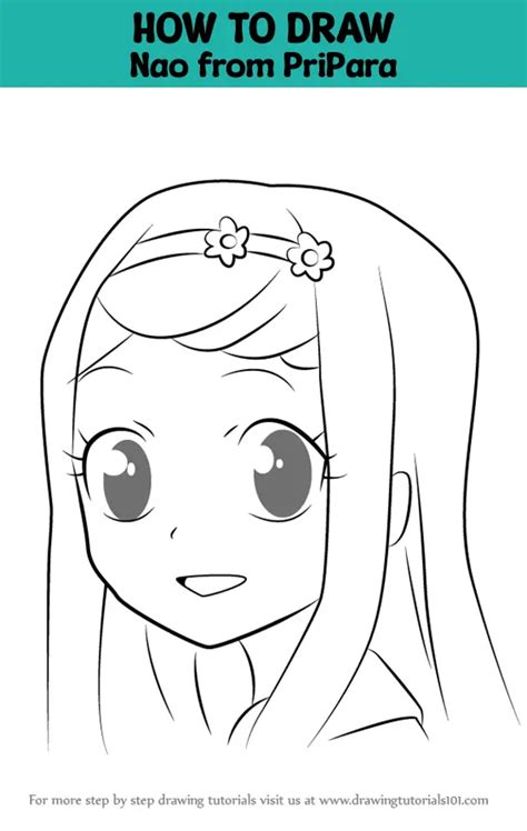 How To Draw Nao From Pripara Pripara Step By Step